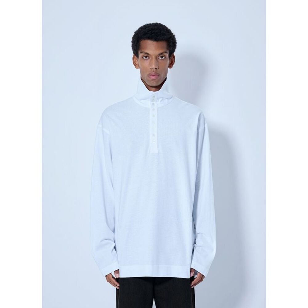 Dries Van Noten Men Hegon Long Sleeve Polo Shirt